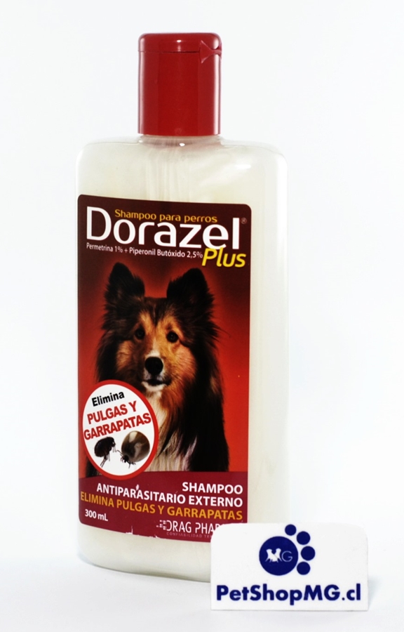 Shampoo para perros. Elimina pulgas, garrapatas y piojos.