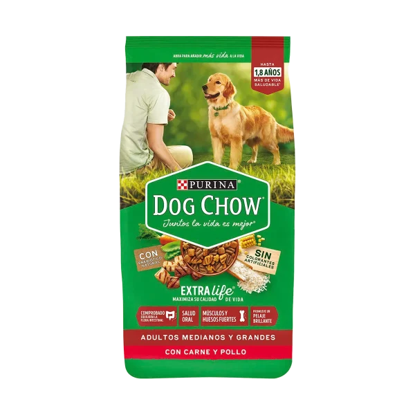 Dog Chow Adulto Razas Medianas y Grandes Carne y Pollo 16,5 kg