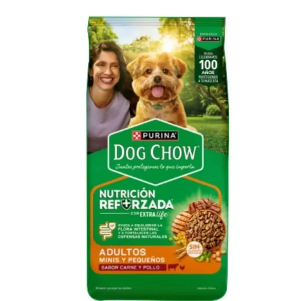 Dog Chow Adultos Minis y Pequeños Sabor Carne y Pollo 16,5kg