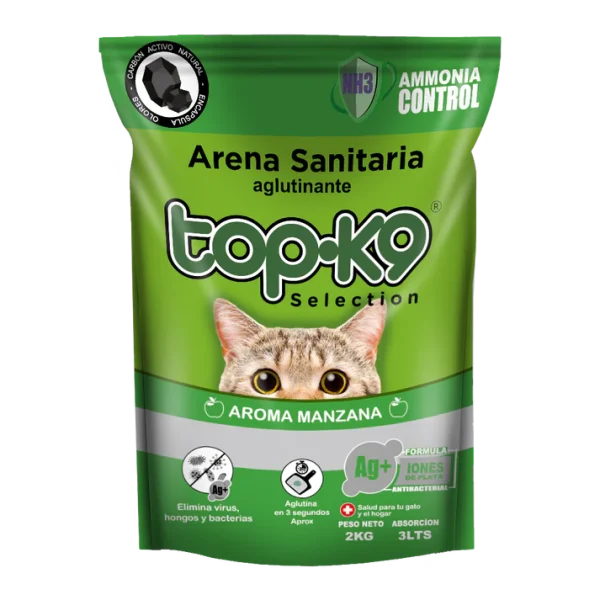 Arena TOP K9 Aglutinante Manzana 4kg
